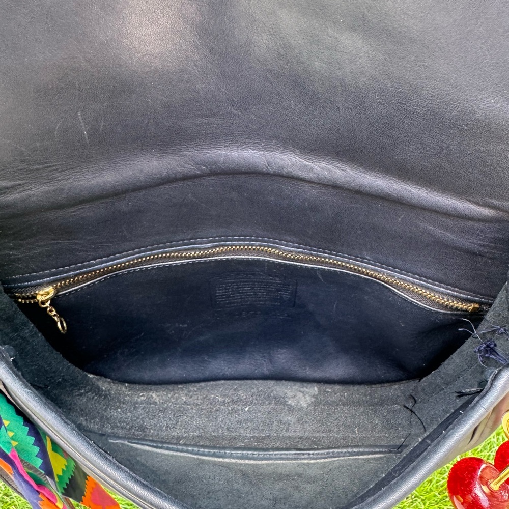 Vintage Coach Navy Saddle Bag - Picture 7 of 8